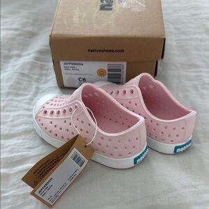 Native Shoes Pink Water Shoes with Slip-On Design and Breathable Material
